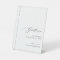 Elegant Calligraphy Wedding Bathroom Basket Sign