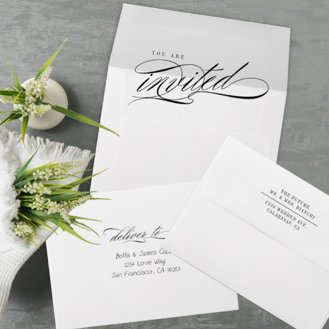 Elegant Calligraphy Wedding Envelope (Creator Uploaded)