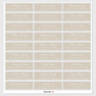 Elegant Calligraphy Wedding Guest Address Labels