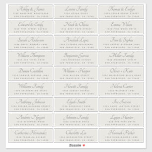 Elegant Calligraphy Wedding Guest Address Labels