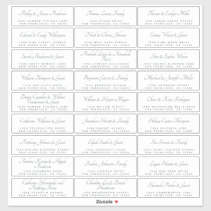 Elegant Calligraphy Wedding Guest Address Labels