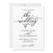 Elegant Calligraphy Wedding Invitation