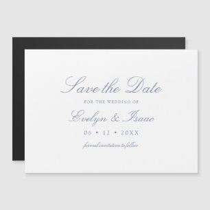 Elegant Calligraphy Wedding Save the Date Magnet