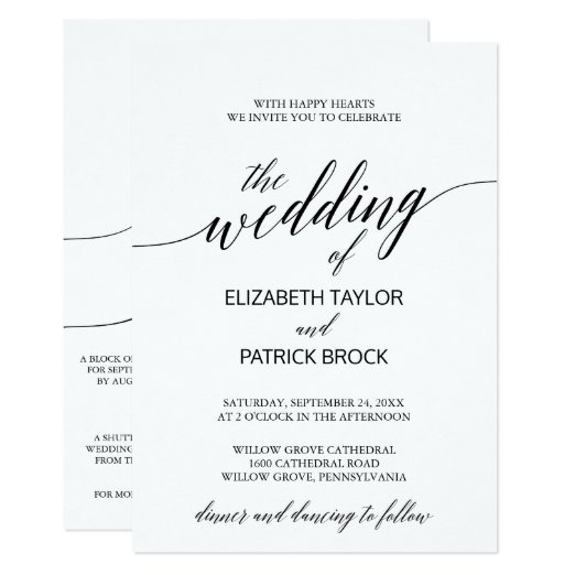 Cheap Wedding Invitations &amp; Announcements | Zazzle CA