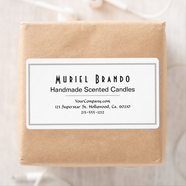 Elegant Candle Company V3 Adresse de retour Label (En situation)