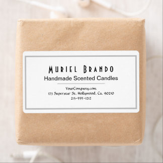 Elegant Candle Company V3 Adresse de retour Label