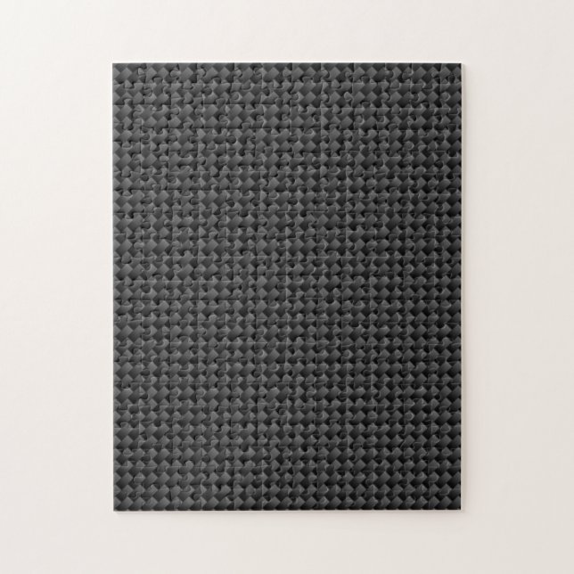 Elegant Carbon Fibre Style Print Background Jigsaw Puzzle (Vertical)