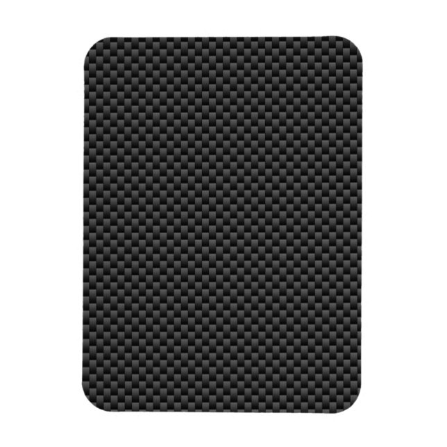 Elegant Carbon Fibre Style Print Decor Magnet (Vertical)