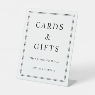 Elegant Cards And Gifts Wedding Pedestal Sign