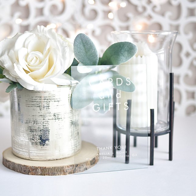 Elegant Cards Gifts Wedding Acrylic Sign (Creator Uploaded)