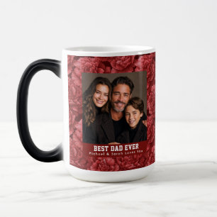 Elegant Carnation Big Dad Photo Custom Coffee Magic Mug