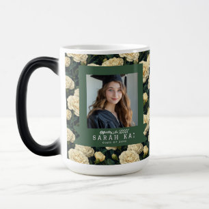 Elegant Carnation Flower Daughter Graduation Gift Magic Mug