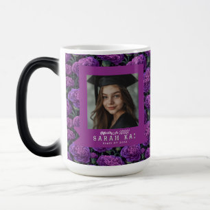 Elegant Carnation Print Certified Pharmacist Magic Mug