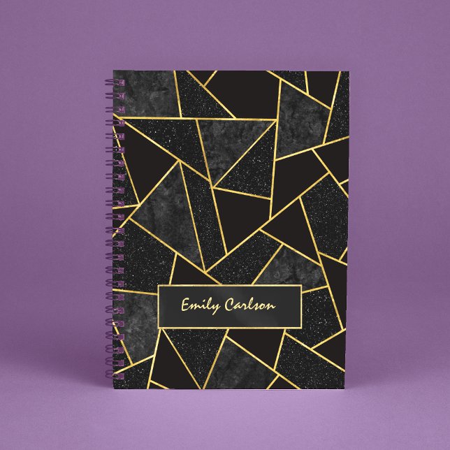 Elégant carnet de croquis géométrique abstrait en  (Créateur téléchargé)