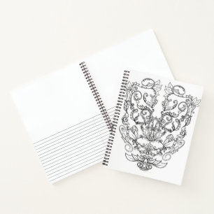 Élégant, carnet de croquis, journal, grand cadeau