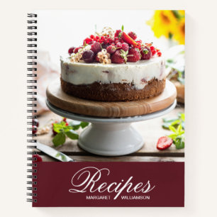 Elégant Carnet de recettes personnalisées