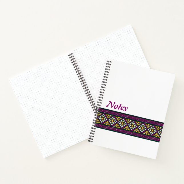Élégant carnet motif Ankara (Intérieur)
