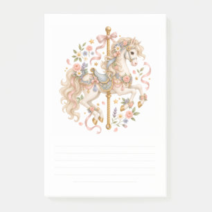 Elegant Carousel Horse French Fairytale Post-it Notes