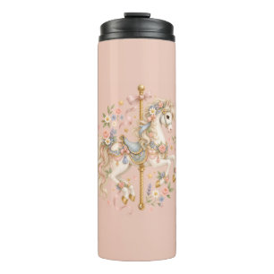 Elegant Carousel Horse French Fairytale Thermal Tumbler