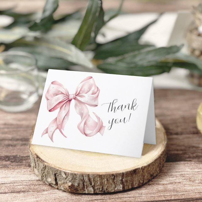 Elégant Carte de remerciements de Baby shower de p (Créateur téléchargé)