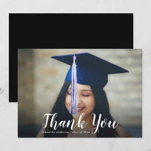 Élégant Carte de remerciements de graduation de sc