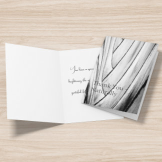 Élégant Carte de remerciements d'écorce banane