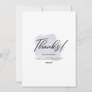 Élégant Carte de remerciements Floral