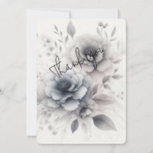 Élégant Carte de remerciements Floral
