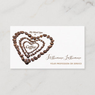 Élégant carte de visite Barista et des compagnons 