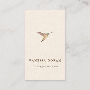 Élégant Carte de visite de colibri