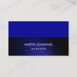 Élégant Carte de visite de couleur bleu élégant