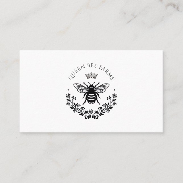 Élégant Carte de visite de la reine d'abeille (Devant)