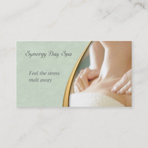 Élégant Carte de visite de massage