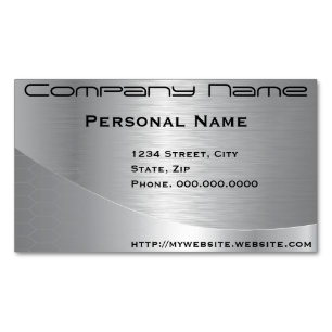 Élégant Carte de visite d'entreprise en argent