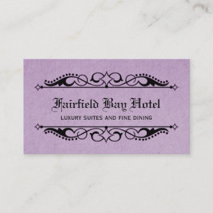 Élégant Carte de visite fleuri, Lilac