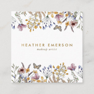 Élégant Carte de visite floral