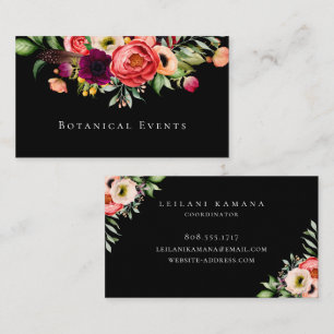 Élégant Carte de visite floral