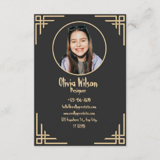 Élégant Carte de visite Gold Foil