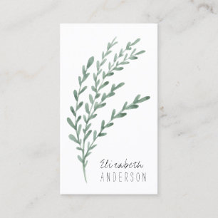 Élégant Carte de visite Lavender Watercolor