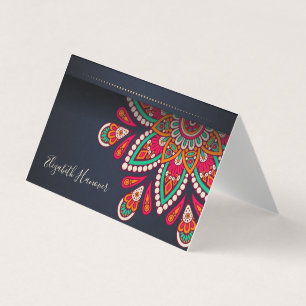 Élégant Carte de visite Mandala