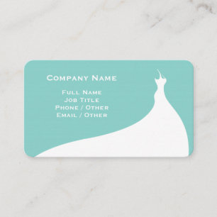 Élégant Carte de visite Mariage Turquoise