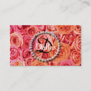 Élégant Carte de visite Monogramme