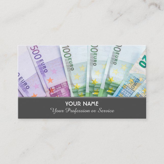 Élégant carte de visite pour les experts financier (Devant)