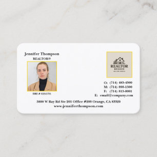 Élégant Carte de visite Professionnel Pour Realtor