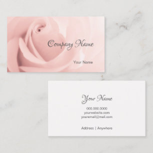 Élégant Carte de visite Rose à fleurs roses
