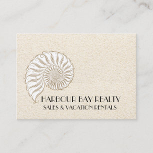 Elegant Carte de visite Shell - Choisissez votre p