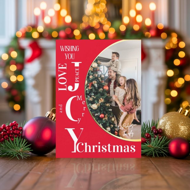 Élégant Carte photo de vacances avec moderne Scrip (Créateur téléchargé)