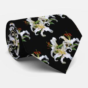 Elegant Casablanca White Oriental Lilies Tie