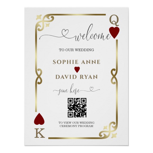 Elegant Casino Vegas Poker Mariage Affiche de bien (Devant)
