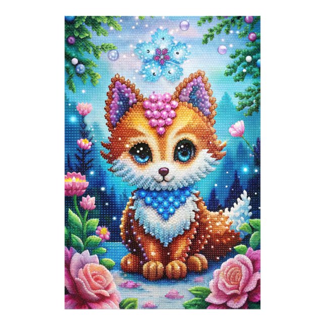 Elegant Cat 5D Diamond Painting Kit Drill DIY Wall Photo Print (Front)